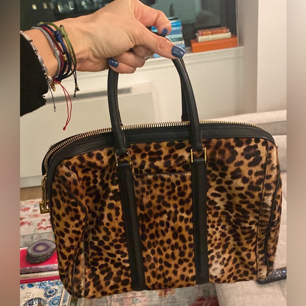 A.L.C Leopard Print Leather Bag